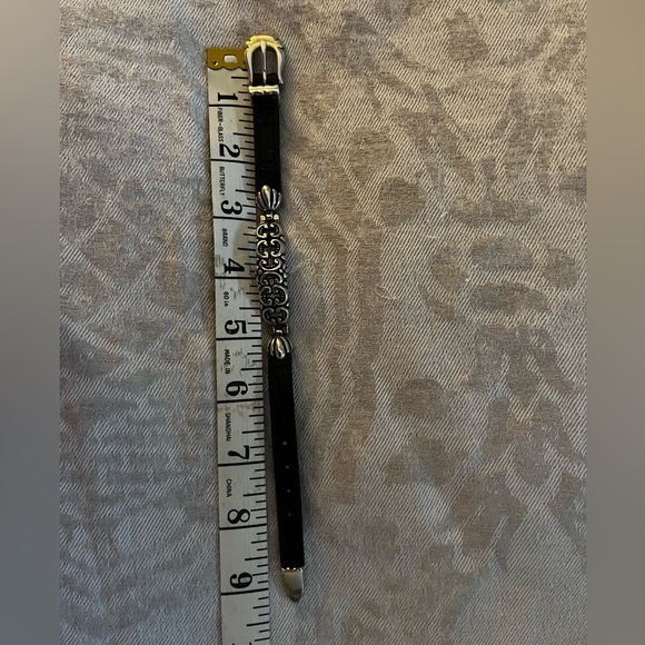 Brighton Leather And Silver Buckle Bracelet 07343 - Picture 5 of 7